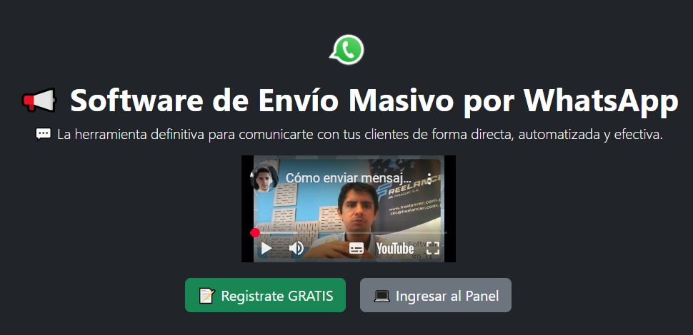 SOFTWARE DE ENVÍO MASIVO POR WHATSAPP
